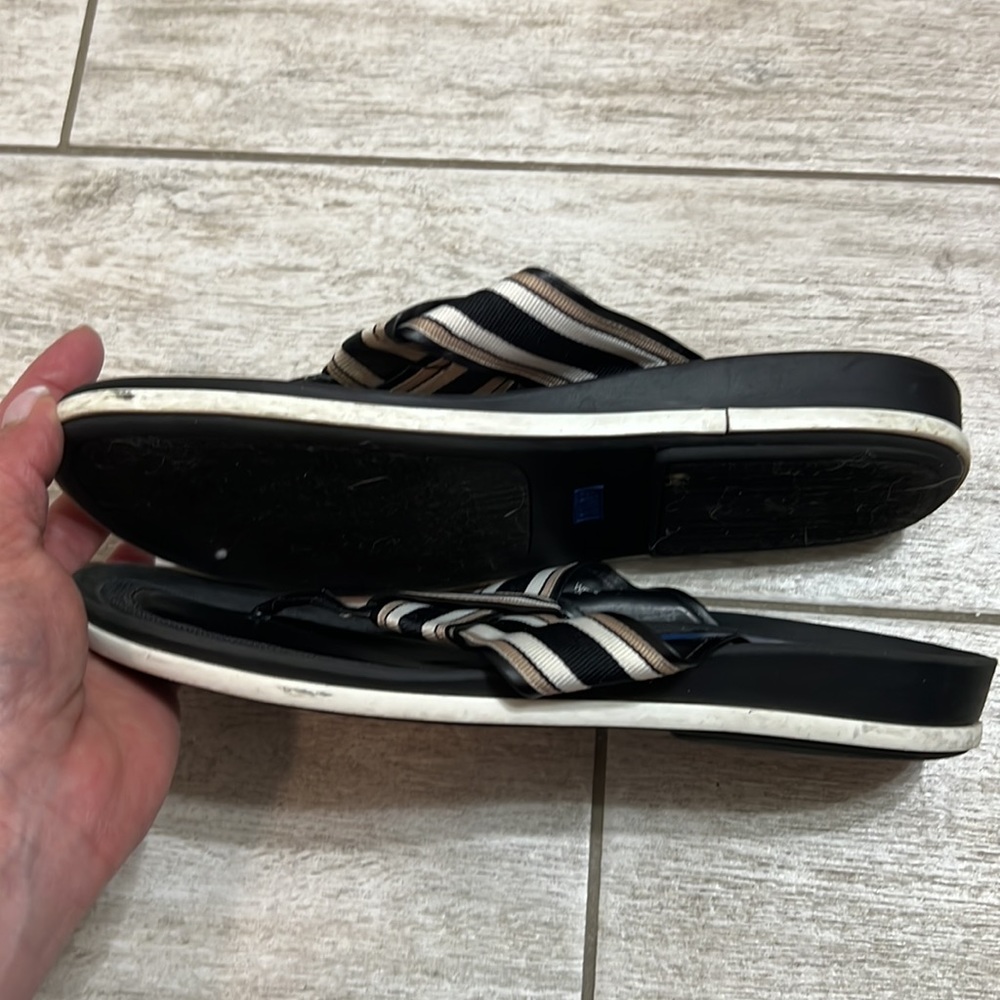 Keds Striped Ribbon Sandals-Size 7M - Picture 2 of 9